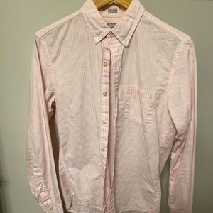 Pink Jcrew Mens Washed Shirt